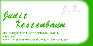 judit kestenbaum business card